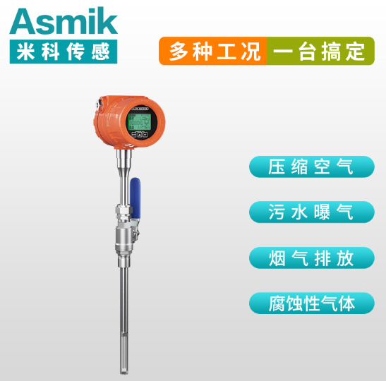 西安插入式熱式氣體質(zhì)量流量計廠家