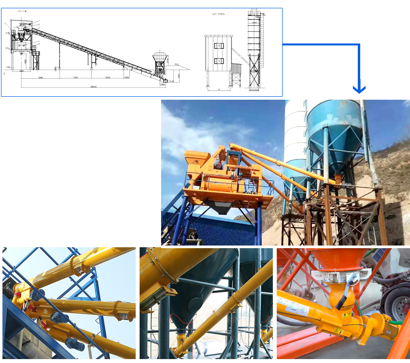 水泥螺旋輸送機安裝圖紙
