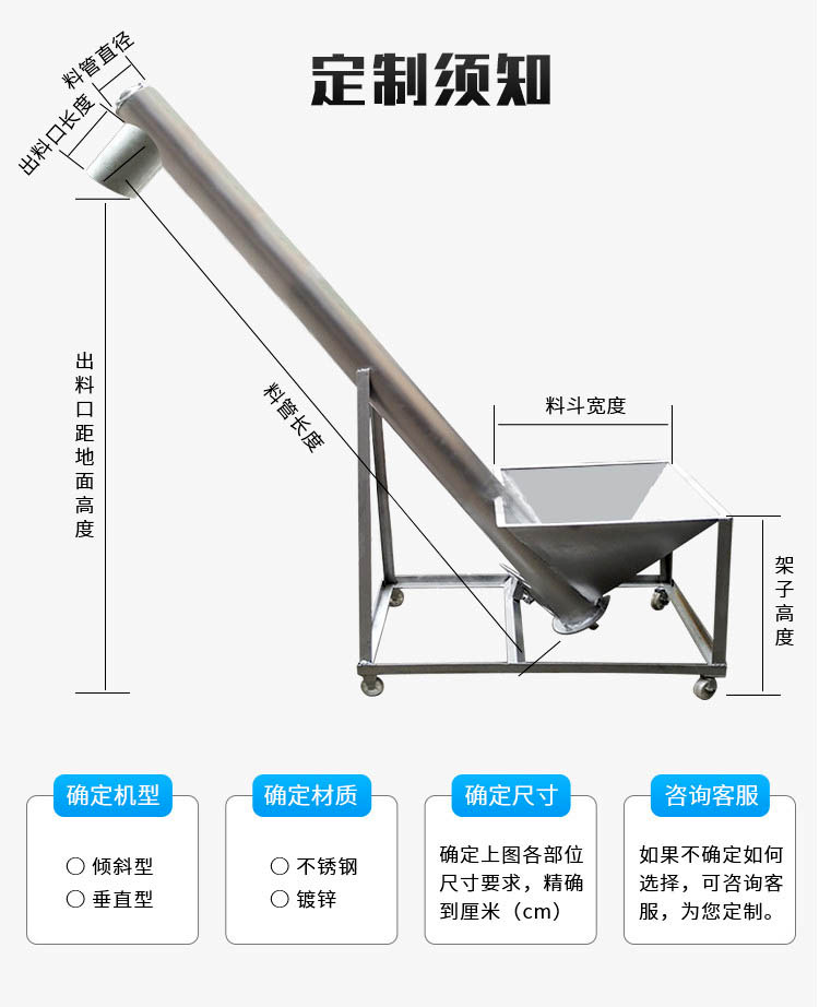 移動螺旋輸送機(jī)定制